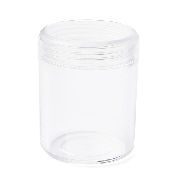 Plastic Bead Containers about 3.9cm in diameter, 3.3cm high