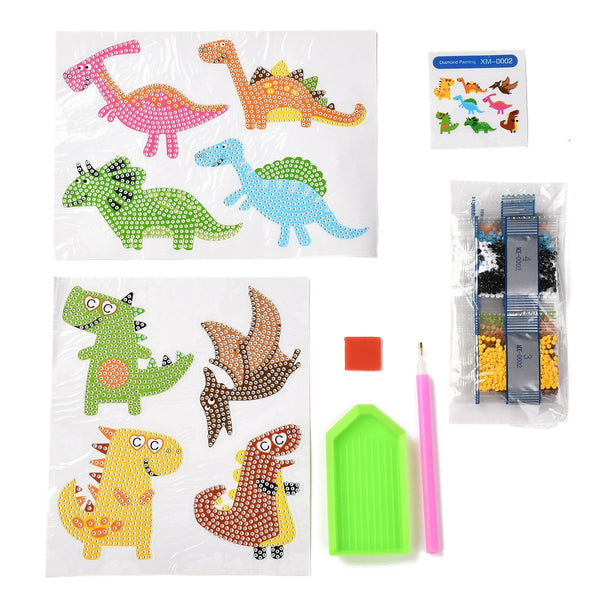 Craspire DIY Animal Theme Diamond Painting Stickers Kits For Kids