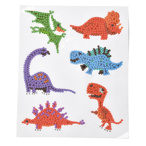 Craspire DIY Dinosaur Diamond Painting Sticker Kits, including