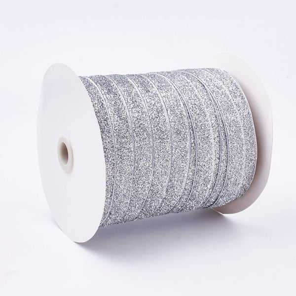 White Frayed Edge Chiffon Ribbon - 50mm x 5m (1)