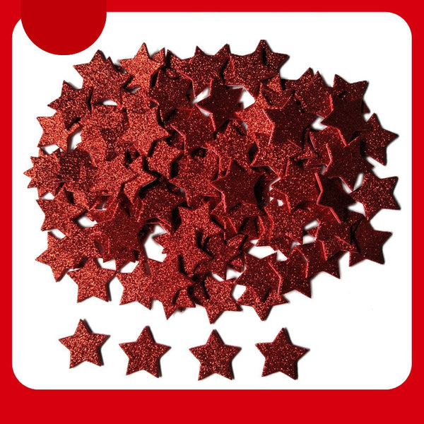 Craspire Christmas Theme Sparkle EVA Self-Adhesive Star Stickers, Foam –  CRASPIRE