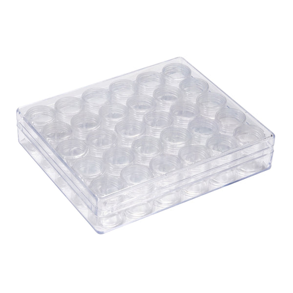 Plastic Clear Beads Display Storage Case Box, Bead Storage Containers, with  Adjustable Dividers Removable Grid Compartment, 7x13x2.3cm