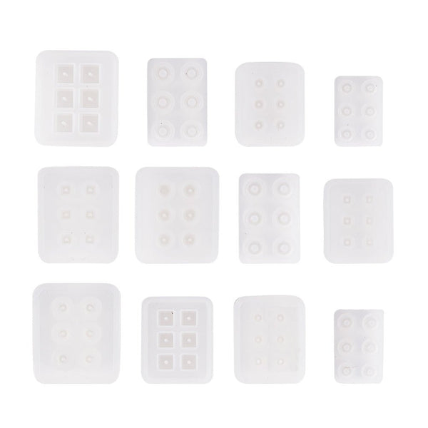 12 Piece Resin Bead Jewelry Molds Kit 