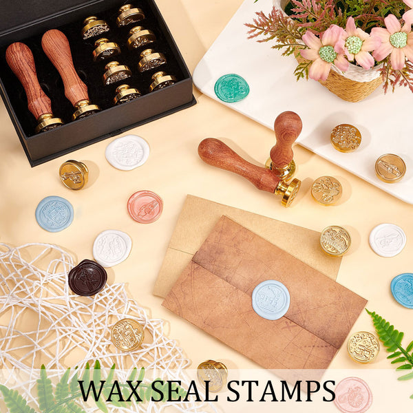 CRASPIRE Wax Seal Stamp Butterfly Sealing Wax Stamps Insect Retro Wood  Stamp Wax Seal 25mm Removable Brass Seal Wood Handle for Envelopes  Invitations Wedding Embellishment Bottle Decoration Butterfly Pattern