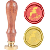 Crane-1 Wood Handle Wax Seal Stamp