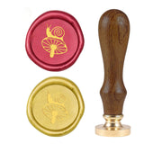 Mushroom Snail Wood Handle Wax Seal Stamp