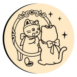 Cat Mirror Cosmetic Wax Seal Stamps