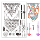 Craspire Love Lace, Rope, Knot Clear Silicone Stamp Seal for Card Making Decoration and DIY Scrapbooking