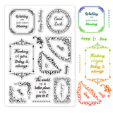 Craspire Greetings Silicone Stamp Seal for Card Making Decoration and DIY Scrapbooking