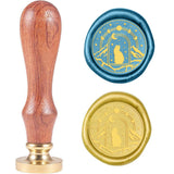 Cat-2 Wood Handle Wax Seal Stamp