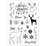 Craspire Deer Silicone Stamp Seal for Card Making Decoration and DIY Scrapbooking