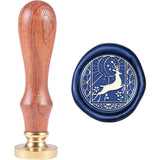 Deer Wood Handle Wax Seal Stamp