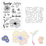 Craspire Daisy, Bee Silicone Stamp Seal for Card Making Decoration and DIY Scrapbooking