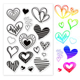 Craspire Love Graffiti Clear Silicone Stamp Seal for Card Making Decoration and DIY Scrapbooking