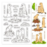 Craspire Meerkat Clear Stamps Silicone Stamp Seal for Card Making Decoration and DIY Scrapbooking