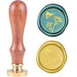 Bee Picking Nectar Wood Handle Wax Seal Stamp