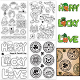 Craspire Happy St. Patrick's Clear Silicone Stamp Seal for Card Making Decoration and DIY Scrapbooking