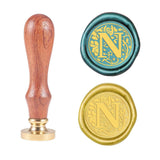 Letter N Wood Handle Wax Seal Stamp