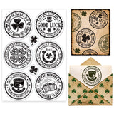 Craspire Happy St. Patrick's Day Clear Silicone Stamp Seal for Card Making Decoration and DIY Scrapbooking