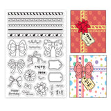 Craspire Bows, Ribbons, Sticky Notes Clear Silicone Stamp Seal for Card Making Decoration and DIY Scrapbooking