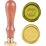 Monogram NL Wood Handle Wax Seal Stamp