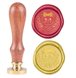 Love Cat Wood Handle Wax Seal Stamp