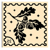 Oak Leaf Square Wax Seal Stamps