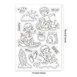 Craspire Surf Clear Stamps Silicone Stamp Seal for Card Making Decoration and DIY Scrapbooking