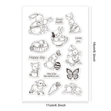 Craspire Rabbit, Animal, Easter Egg Clear Silicone Stamp Seal for Card Making Decoration and DIY Scrapbooking