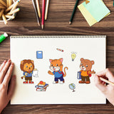 Craspire Back to School Season, Animals, School Bus, School Bag, Globe Clear Silicone Stamp Seal for Card Making Decoration and DIY Scrapbooking