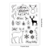 Craspire Deer Silicone Stamp Seal for Card Making Decoration and DIY Scrapbooking