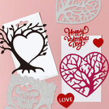 CRASPIRE Heart Tree Carbon Steel Cutting Dies Stencils, for DIY Scrapbooking/Photo Album, Decorative Embossing DIY Paper Card