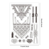 Craspire Love Lace, Rope, Knot Clear Silicone Stamp Seal for Card Making Decoration and DIY Scrapbooking