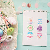 Craspire Happy Easter, Gnomes, Bunny Plant, Chicken and Basket Clear Silicone Stamp Seal for Card Making Decoration and DIY Scrapbooking