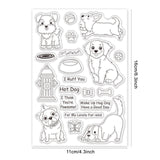 Craspire Dog Park Critters, Golden Retriever, Corgi, Shirley Clear Silicone Stamp Seal for Card Making Decoration and DIY Scrapbooking