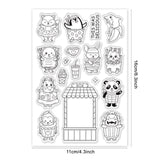 Craspire Food, Animal Clear Silicone Stamp Seal for Card Making Decoration and DIY Scrapbooking