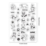 Craspire Clear Stamps Silicone Stamp Seal for Card Making Decoration and DIY Scrapbooking, Christmas, Snowman, Elk, Christmas Tree, Pine Cones, Snowflakes, Snow House