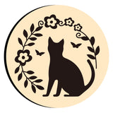 Cat in Wreath Wax Seal Stamps