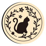 Cat in Wreath Wax Seal Stamps