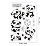 Craspire Panda, Cute, Bamboo, Balloons, Happy Birthday, Flowers, Valentine's Day Clear Silicone Stamp Seal for Card Making Decoration and DIY Scrapbooking