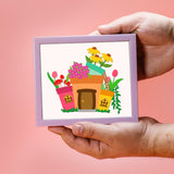 CRASPIRE Flowerpot, Mushrooms, Flowers, Ladder, Daisies, Tulips Carbon Steel Cutting Dies Stencils, for DIY Scrapbooking/Photo Album, Decorative Embossing DIY Paper Card