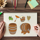 Craspire Oktoberfest Beer Liquor Wine Glass Clear Silicone Stamp Seal for Card Making Decoration and DIY Scrapbooking