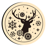 Elk with Snow Wax Seal Stamps
