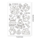 Craspire Beaver, Animal Clear Silicone Stamp Seal for Card Making Decoration and DIY Scrapbooking