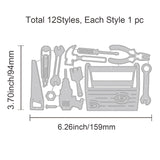 CRASPIRE Toolbox, Tool Carbon Steel Cutting Dies Stencils, for DIY Scrapbooking/Photo Album, Decorative Embossing DIY Paper Card