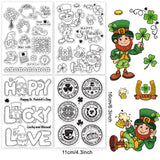 Craspire Happy St. Patrick's Clear Silicone Stamp Seal for Card Making Decoration and DIY Scrapbooking