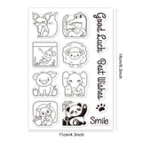 Craspire Animals, Blocks, Cute, Cartoon Clear Silicone Stamp Seal for Card Making Decoration and DIY Scrapbooking