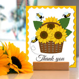 CRASPIRE Sunflower Carbon Steel Cutting Dies Stencils, for DIY Scrapbooking/Photo Album, Decorative Embossing DIY Paper Card