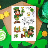 Craspire Happy St. Patrick's Clear Silicone Stamp Seal for Card Making Decoration and DIY Scrapbooking