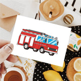 Craspire Firefighter, Fire Truck, Fighting Fire, Fire Clear Silicone Stamp Seal for Card Making Decoration and DIY Scrapbooking